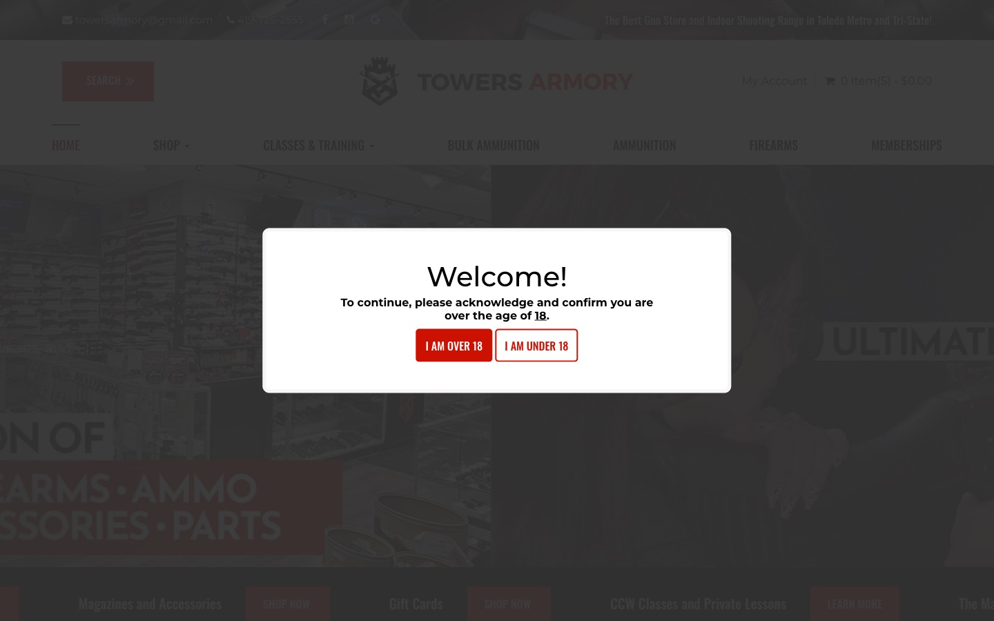 The current homepage